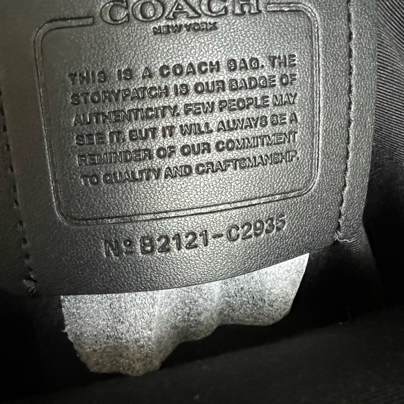Coach Signature Black and Gray Backpack - Picture 3 of 11